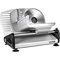 Cortafiambres Eléctrico OSTBA- Maquina de Cortar Fiambre- 150W- Cuchillas de Acero Inoxidable- Sistema Protector de…